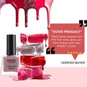 Faces Canada Ultime Pro Splash Mini Nail Enamel - Silver Frost 61 Glossy, Quick Drying (5 ml)