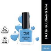 Faces Canada Ultime Pro Splash Mini Nail Enamel - Frozen 40 Glossy, Quick Drying (5 ml)