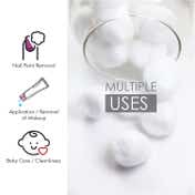 Tulips Cotton White Balls With Bag (120Pcs)