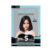 BBlunt 5 Minute Shampoo Hair Colour - 01 Natural Black (5Pcs)