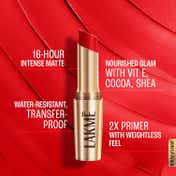 Lakme 9to5 Powerplay Priming Matte Lipstick Lasts 16hrs - Red Twist (3.6 g)
