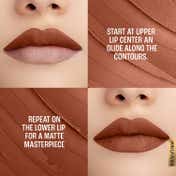 Lakme 9to5 Powerplay Priming Matte Lipstick Lasts 16hrs - Rustic Brown (3.6 g)