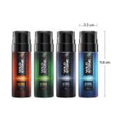 Wild Stone Intense No Gas Mini Deodorant Travel Pack Gift Set (4Pcs)