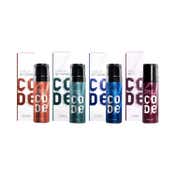 Wild Stone Code Body Spray Travel Pack Gift Set (4Pcs)