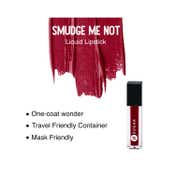 SUGAR Cosmetics Smudge Me Not Liquid Mini Lipstick - 43 Hot Shot (1.1 ml)