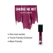 SUGAR Cosmetics Smudge Me Not Liquid Mini Lipstick - 08 Wine And Shine (1.1 ml)