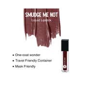 SUGAR Cosmetics Smudge Me Not Liquid Mini Lipstick - 14 Teak Mystique (1.1 ml)