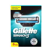 Gillette Mach 3 Shaving Blades Cartridges (6Pcs)