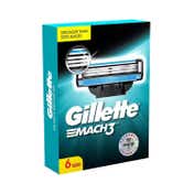 Gillette Mach 3 Shaving Blades Cartridges (6Pcs)