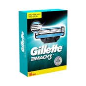 Gillette Mach 3 Bladed Shaving Cartridges Razor (16Pcs)