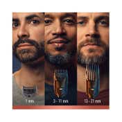 Gillette Cordless Men's Beard Trimmer Kit with Lifetime Sharp Blades and 3 Interchangeable Combs
