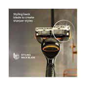 Gillette Fusion Power Blades for Men with Styling Back Blade for Perfect Shave and Perfect Beard Shape (8Pcs)