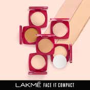 Lakme Forever Matte Compact Smooth Finish Lasts for 12 Hrs - Natural Cinnamon (9 g)