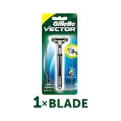 Gillette Vector Plus Manual Shaving Razor (1Pc)