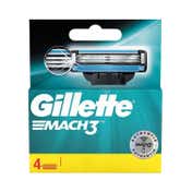 Gillette Mach 3 Bladed Shaving Cartridges Razor (4Pcs)