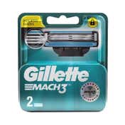 Gillette Mach 3 Manual Shaving Razor Blades Cartridge (2Pcs)