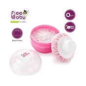 Beebaby Classic Talcum Powder Puff with Container - (Pink)