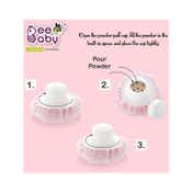 Beebaby Classic Talcum Powder Puff with Container - (Pink)