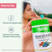 Oziva Skin Vitamins for Healthier Skin Skin Radiance & Hydration (60 Capsules)