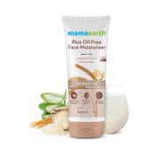 Mamaearth Rice Oil-Free Face Moisturizer With Rice Water & Niacinamide For Glass Skin (80g)