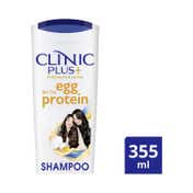 Clinic Plus Strength and Shine with Egg Protein Shampoo for Reduced Hair Breakage (355 ml)