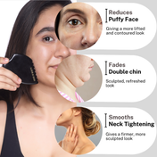 House of Beauty Black Obsidian Anti-Ageing Gua Sha Kit (3 pcs)