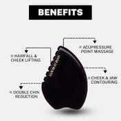 House of Beauty Black Obsidian Anti-Ageing Gua Sha Kit (3 pcs)