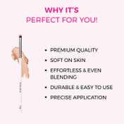 Praush Beauty Small Eyeshadow Blending Brush - P08 (1Pc)