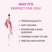 Praush Beauty Flat Eyeshadow Blending Brush - P09 (1Pc)