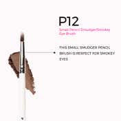 Praush Beauty Small Pencil Smudger Smokey Eye Brush - P12
