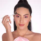 Praush Beauty 2 in 1 Brow Spoolie and Angled Brow Brush- P15 (1Pc)