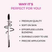 Praush Beauty 2 in 1 Brow Spoolie and Angled Brow Brush- P15 (1Pc)