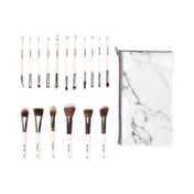 Praush Beauty 16 Pcs Professional Makeup Brush Set For Face & Eyes With Makeup Pouch