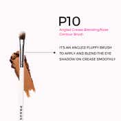 Praush Beauty Angled Crease Blending Nose Contour Brush - P10 (1Pc)