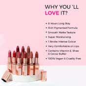 Praush Beauty Plush Matte Lipstick - High Tea