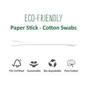 Tulips Paper Stick Color Cotton Buds With Paper Box - (100Pcs)