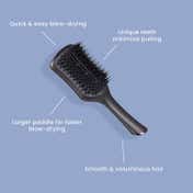 Tangle Teezer Easy Dry & Go Large Hairbrush - Black-Black