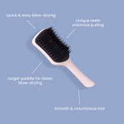 Tangle Teezer Easy Dry & Go Large Hairbrush - Dusky Pink-Black