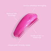 Tangle Teezer Original Detangling Regular Hairbrush - Fine & Fragile - Purple-Purple