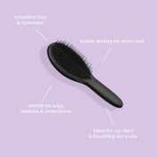 Tangle Teezer Ultimate Styler Regular Hairbrush - Black-Black