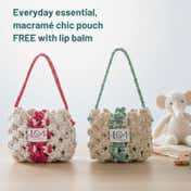 Love Momma Super Rich Lip Balm Combo Free Macramé Pouch - Rose & Basil (2 pcs)