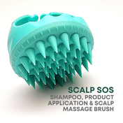 Alan Truman Scalp Sos Scalp Massage and Shampoo Brush - Green (1 Pc)