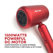 Alan Truman MO 1300 Watts Dc Motor Hair Dryer - Red (1 Pc)