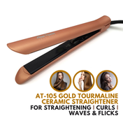Alan Truman AT100 Tourmaline Ceramic Straightener - Gold (1 Pc)