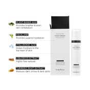 Kimirica Brightening Hydrating Face Cream with Squalane Hyaluronic Acid & Turmeric (50 g)
