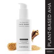 Kimirica Face Wash for Bright & Hydrated Skin with Plant Powered AHA Dry to Normal Skin (100 ml)