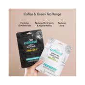 mCaffeine Hydrating & Clarifying Face Sheet Masks with Green Tea & Coffee (6Pcs)
