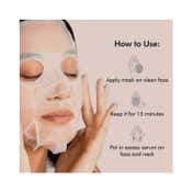 mCaffeine Hydrating & Clarifying Face Sheet Masks with Green Tea & Coffee (6Pcs)