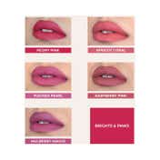 Just Herbs Ayurvedic Liquid Lipstick Set - Brights Pinks (5 Pcs)