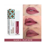 Just Herbs Ayurvedic Matte Liquid Lipstick - 02 Plum Rose (2 ml)